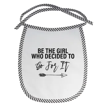 Be the girl who decided to, Σαλιάρα μωρού αλέκιαστη με κορδόνι Μαύρη