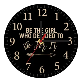Be the girl who decided to, Ρολόι τοίχου ξύλινο plywood (20cm)