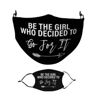 Be the girl who decided to, Μάσκα υφασμάτινη Ενηλίκων πολλαπλών στρώσεων με υποδοχή φίλτρου