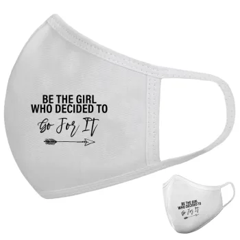 Be the girl who decided to, Μάσκα υφασμάτινη υψηλής άνεσης παιδική (Δώρο πλαστική θήκη)