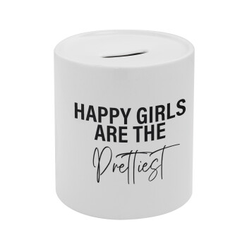 Happy girls are the prettiest, Κουμπαράς πορσελάνης με τάπα