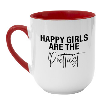 Happy girls are the prettiest, Κούπα κεραμική tapered 260ml
