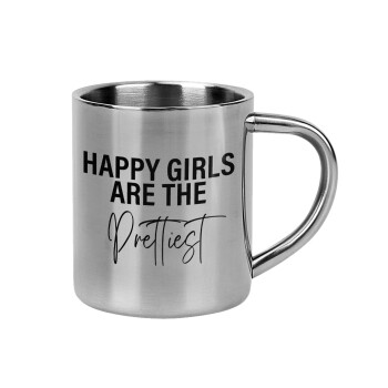 Happy girls are the prettiest, Mug Stainless steel double wall 300ml
