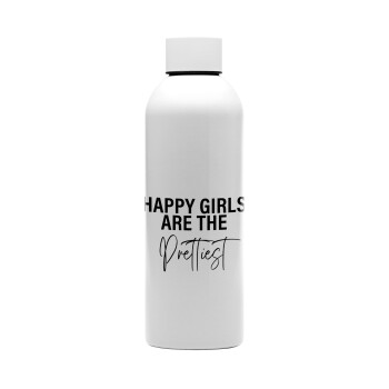 Happy girls are the prettiest, Μεταλλικό παγούρι νερού, 304 Stainless Steel 800ml