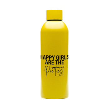 Happy girls are the prettiest, Μεταλλικό παγούρι νερού, 304 Stainless Steel 800ml