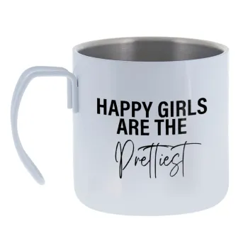 Happy girls are the prettiest — Κούπα Ανοξείδωτη διπλού τοιχώματος 400ml