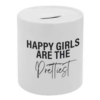 Happy girls are the prettiest, Κουμπαράς πορσελάνης με τάπα