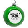 Green Christmas tree ornament bauble 8cm