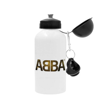 ABBA, Μεταλλικό παγούρι ποδηλάτου, Λευκό, αλουμινίου 500ml