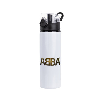 ABBA, Μεταλλικό παγούρι νερού με καπάκι ασφαλείας, αλουμινίου 750ml