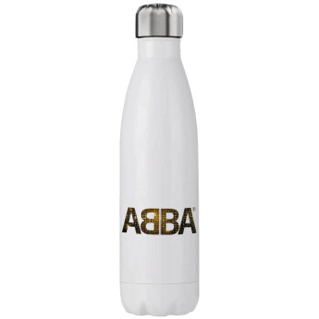 ABBA, Μεταλλικό παγούρι θερμός (Stainless steel), διπλού τοιχώματος, 750ml