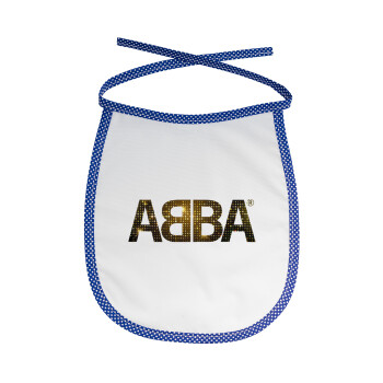 ABBA, Σαλιάρα μωρού αλέκιαστη με κορδόνι Μπλε