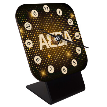 ABBA, Quartz Table clock in natural wood (10cm)