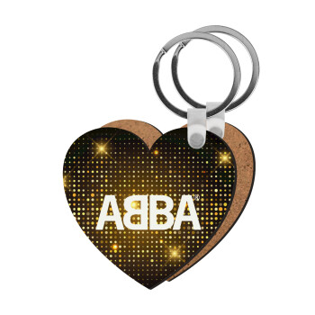 ABBA, Μπρελόκ Ξύλινο καρδιά MDF