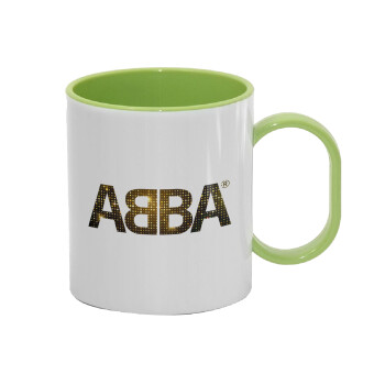 ABBA, Κούπα (πλαστική) (BPA-FREE) Polymer Πράσινη για παιδιά, 330ml