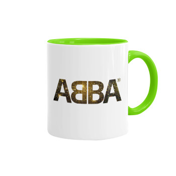 ABBA, Mug colored light green, ceramic, 330ml