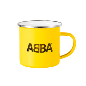 ABBA, Κούπα Μεταλλική εμαγιέ Κίτρινη 360ml