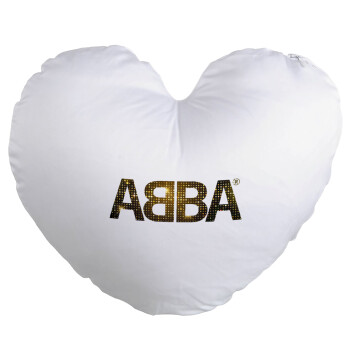 ABBA, Μαξιλάρι καναπέ καρδιά 40x40cm περιέχεται το  γέμισμα