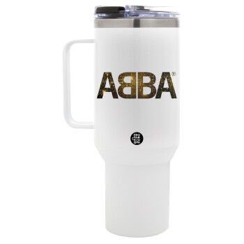 ABBA, Mega Tumbler με καπάκι, διπλού τοιχώματος (θερμό) 1,2L
