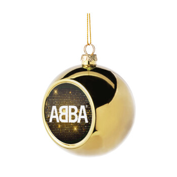 ABBA, Χριστουγεννιάτικη μπάλα δένδρου Χρυσή 8cm