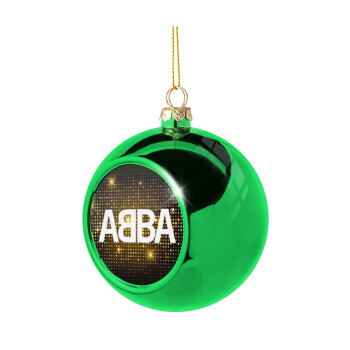 ABBA, Χριστουγεννιάτικη μπάλα δένδρου Πράσινη 8cm
