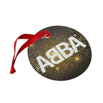 ABBA, Χριστουγεννιάτικο στολίδι γυάλινο 9cm