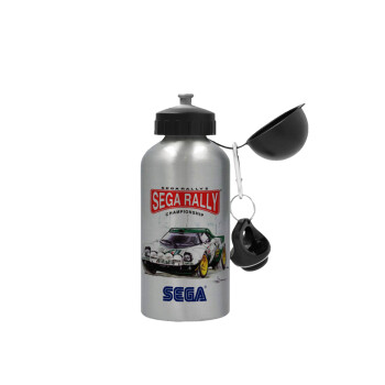 SEGA RALLY 2, Metallic water jug, Silver, aluminum 500ml