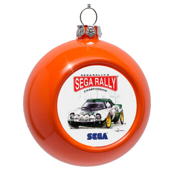 SEGA RALLY 2, Orange Christmas tree ornament bauble 8cm