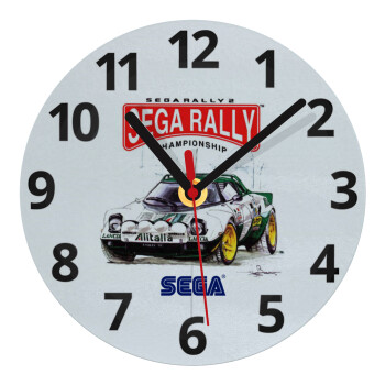 SEGA RALLY 2, Ρολόι τοίχου γυάλινο (20cm)