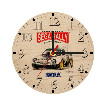 SEGA RALLY 2, Ρολόι τοίχου ξύλινο plywood (20cm)