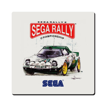 SEGA RALLY 2, Τετράγωνο μαγνητάκι ξύλινο 6x6cm