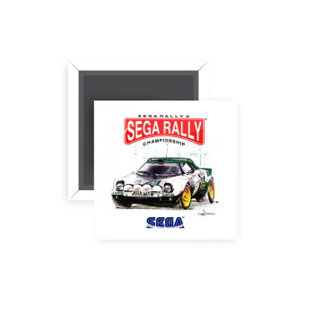 SEGA RALLY 2, Μαγνητάκι ψυγείου τετράγωνο διάστασης 5x5cm