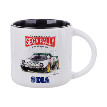 SEGA RALLY 2, Κούπα κεραμική 400ml Λευκή/Μαύρη