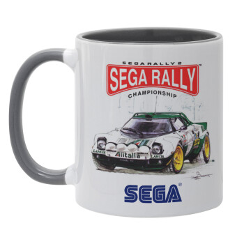 SEGA RALLY 2, Mug colored grey, ceramic, 330ml
