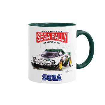 SEGA RALLY 2, Mug colored green, ceramic, 330ml