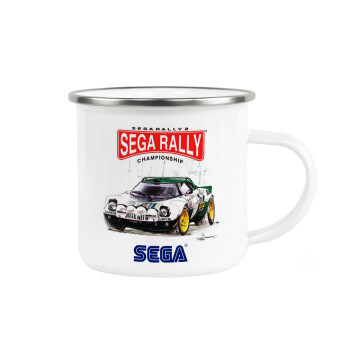 SEGA RALLY 2, Metallic enamel cup white 360ml