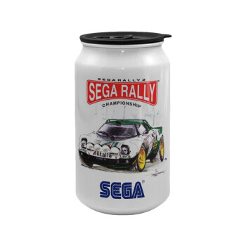 SEGA RALLY 2, Κούπα ταξιδιού μεταλλική με καπάκι (tin-can) 500ml