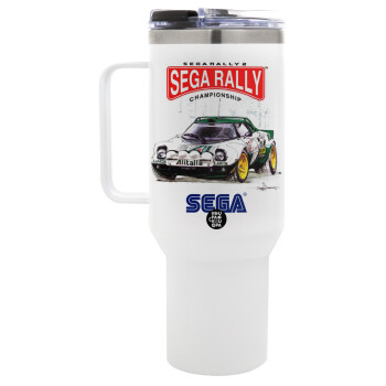 SEGA RALLY 2, Mega Stainless steel Tumbler with lid, double wall 1,2L