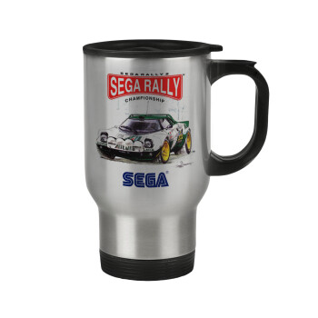 SEGA RALLY 2, Stainless steel travel mug with lid, double wall 450ml