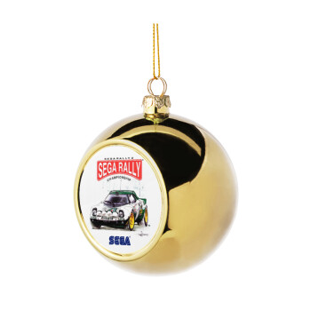 SEGA RALLY 2, Golden Christmas tree ball ornament 8cm