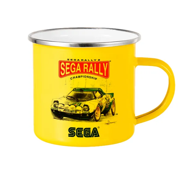 SEGA RALLY 2 — Yellow Enamel Metallic Cup 360ml