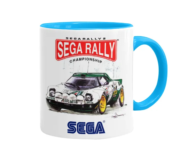 SEGA RALLY 2 — Κούπα χρωματιστή γαλάζια, κεραμική, 330ml