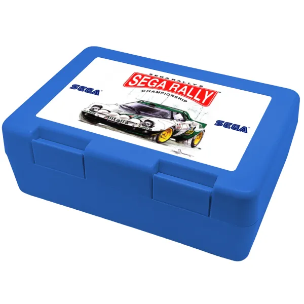 SEGA RALLY 2 — Παιδικό δοχείο κολατσιού ΜΠΛΕ 185x128x65mm (BPA free πλαστικό)