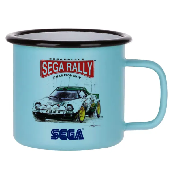 SEGA RALLY 2 — Κούπα Μεταλλική εμαγιέ ΜΑΤ σιέλ 360ml