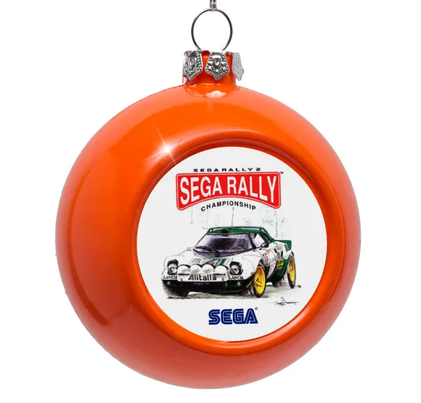 SEGA RALLY 2 — Στολίδι Χριστουγεννιάτικη μπάλα δένδρου Πορτοκαλί 8cm