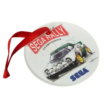 SEGA RALLY 2, Στολίδι Χριστουγεννιάτικο στολίδι γυάλινο 9cm