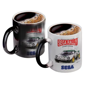 SEGA RALLY 2, Κούπα Μαγική, κεραμική, 330ml που αλλάζει χρώμα με το ζεστό ρόφημα