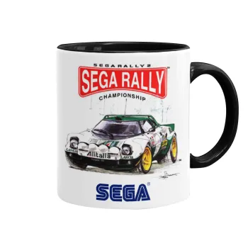 SEGA RALLY 2, Mug colored black, ceramic, 330ml