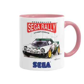 SEGA RALLY 2, Mug colored pink, ceramic, 330ml