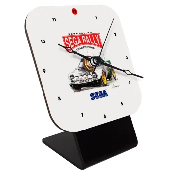 SEGA RALLY 2, Quartz Wooden table clock with hands (10cm)